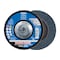 Pferd 7" x 5/8-11 Thd. POLIFAN Flap Disc - Z SG POWER STEELOX, Zirconia, 60 Grit, Conical 62329 - alternate 1